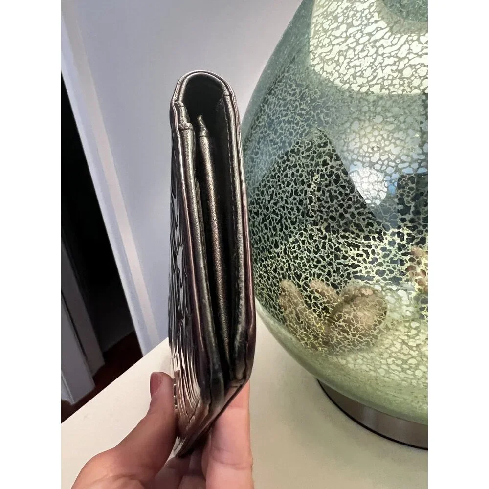 Chanel Patent Leather Camellia Wallet